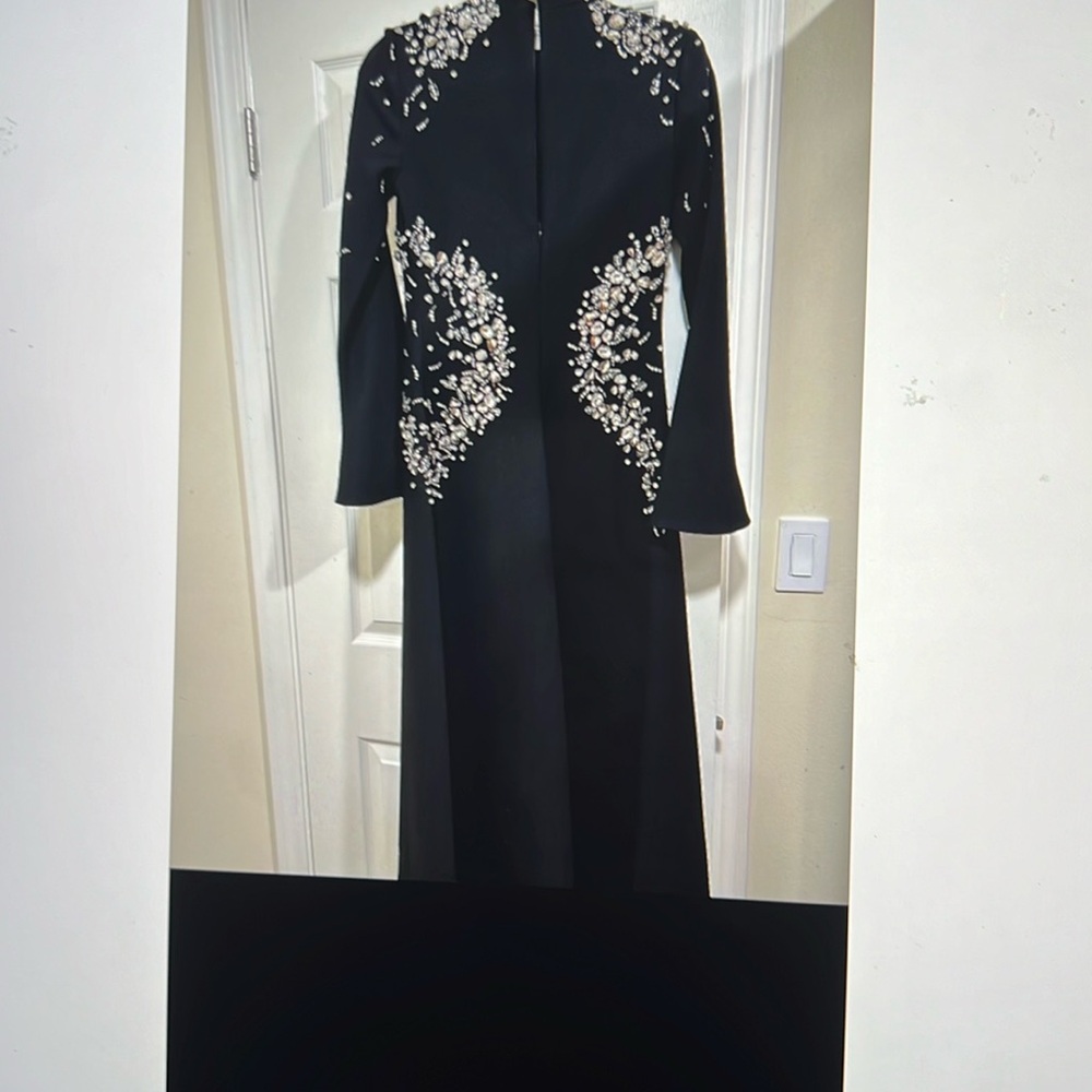 This is a Simlhaki dress Odetta crystal embellished midi dress